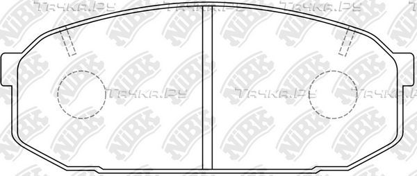 Тормозные колодки NiBK передние для Mazda 323 IV (BG) 1993-1994. Артикул PN5300