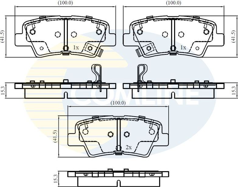 Тормозные колодки Comline Comline. Артикул CBP32161