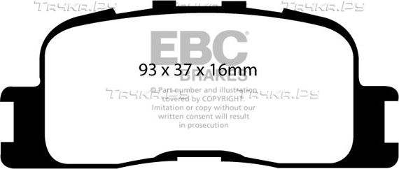 Тормозные колодки EBC Brakes. Артикул DP21716