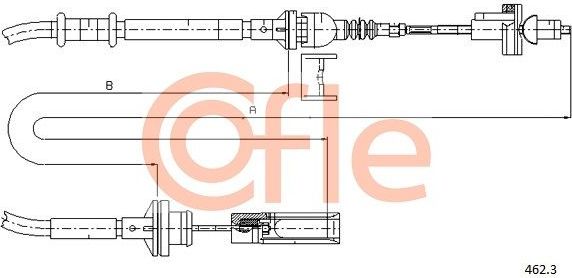 Трос сцепления Cofle для Fiat Marea 1996-2003. Артикул 92.462.3