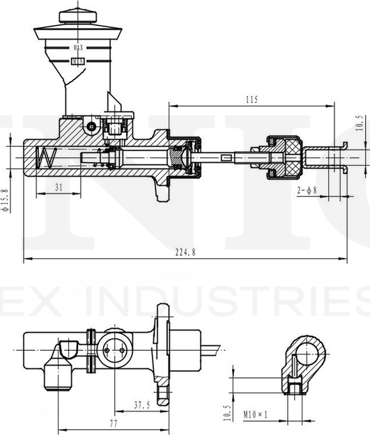 Цилиндр сцепления главный (Unio). Артикул BRC-10005