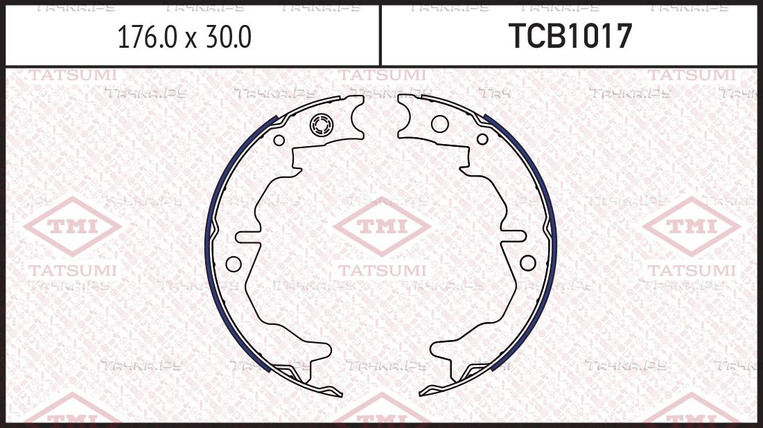 Тормозные колодки барабанные TOYOTA MARK 2/ALTEZZA 98 (Tatsumi). Артикул TCB1017