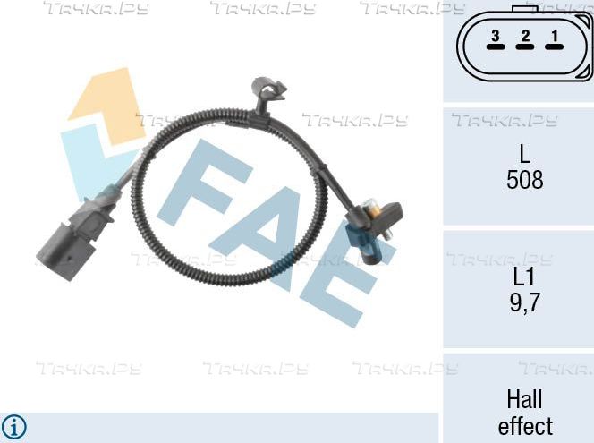 Датчик положения коленвала FAE. Артикул 79495