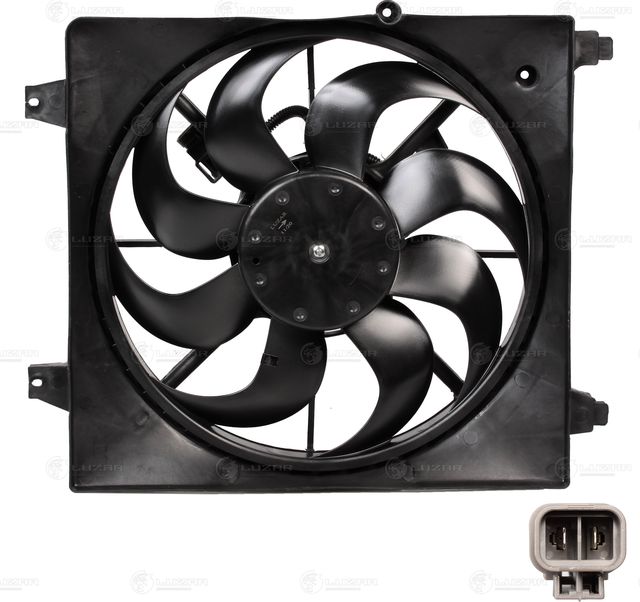 Вентилятор радиатора двигателя Luzar для Hyundai Santa Fe II 2006-2012. Артикул LFK 0802