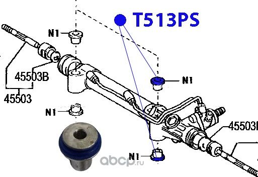 44200-35061 T513PS сайлентблоки полиуретановые (Фортуна). Артикул T513PS