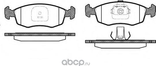 КОЛОДКИ ТОРМОЗНЫЕ ПЕРЕД. С ДАТЧИК. РЕНОВ0, МЕГАН (NPA). Артикул NP51104212