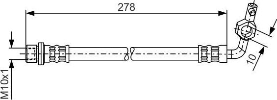 Тормозной шланг Bosch. Артикул 1 987 476 127