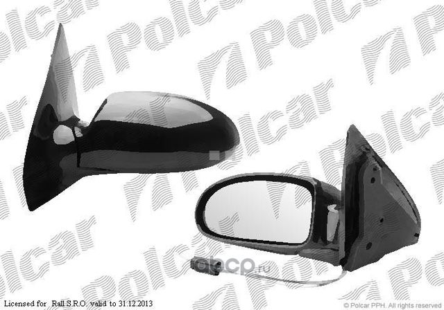 FORD FOCUS DAWDBWDNWDFW, 09.98-11.04 ЗЕРКАЛО  (Polcar). Артикул 3201511M