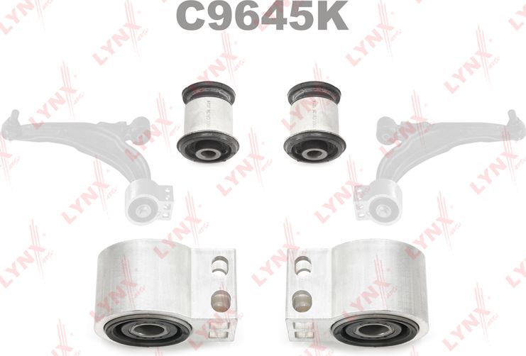 Сайлентблок переднего рычага подвески LYNXauto KIT. Артикул C9645K