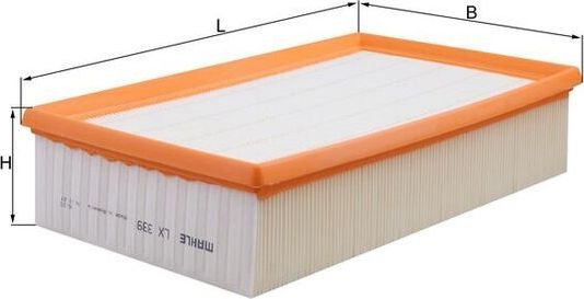Воздушный фильтр Mahle-Knecht. Артикул LX 339