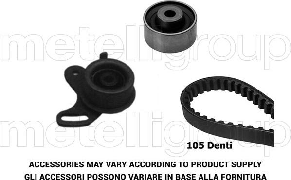 Ремень ГРМ с роликами (комплект) Metelli для Kia Rio II 2005-2011. Артикул 29-0108