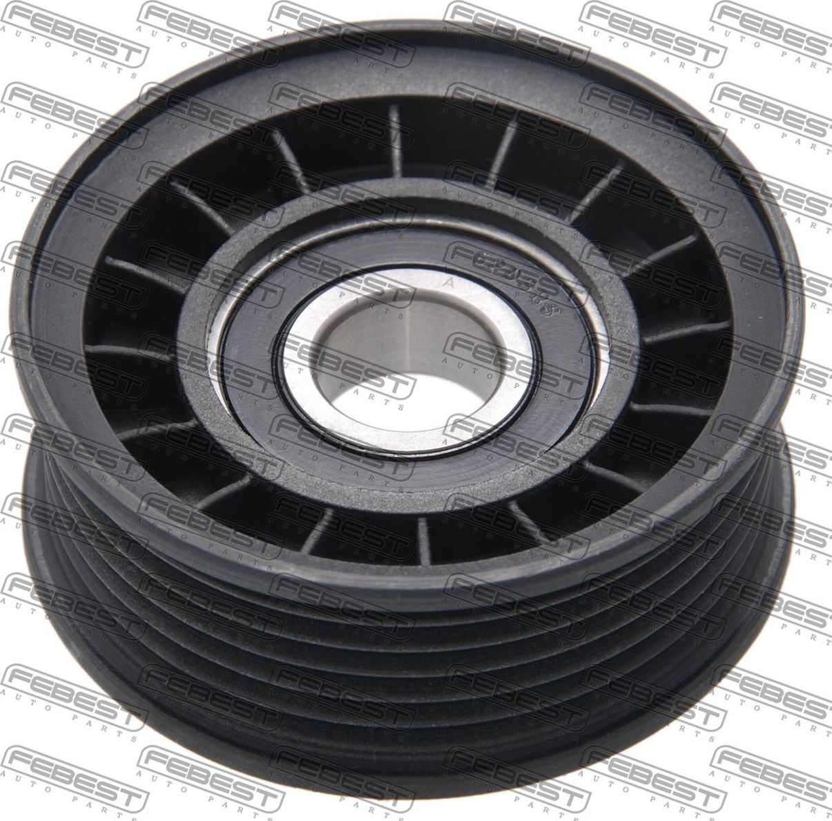 Натяжной ролик (натяжитель) приводного поликлинового ремня Febest. Артикул 0587-GG