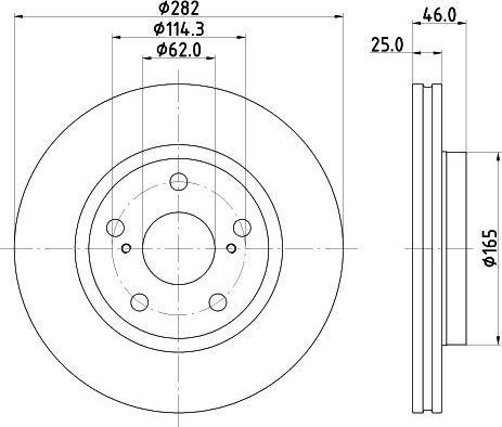 Тормозной диск Nisshinbo. Артикул ND1148K