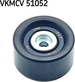 Направляющий (ведущий) ролик приводного поликлинового ремня SKF. Артикул VKMCV 51052