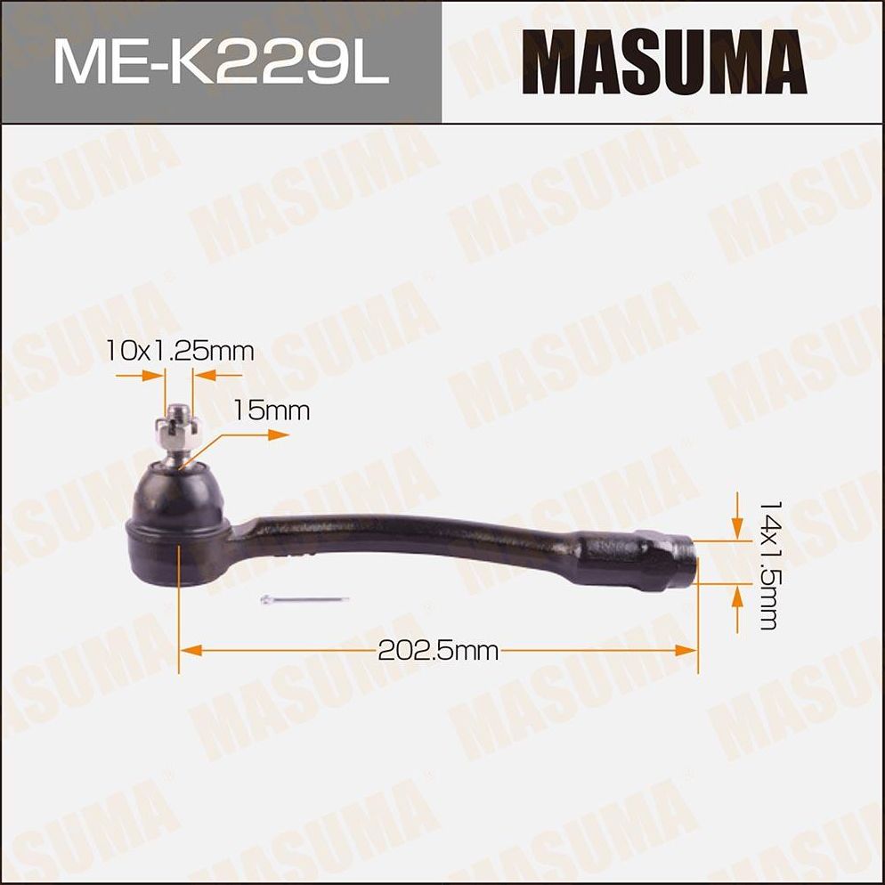 Наконечник рулевой тяги Masuma. Артикул ME-K229L