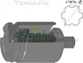 Поршень тормозного суппорта Frenkit задний для Volkswagen Passat B6 2005-2011. Артикул K385202