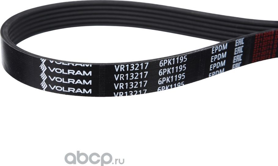 РЕМЕНЬ ПОЛИКЛИНОВОЙ (6PK1195) RENAULT, NISSAN (VOLRAM). Артикул VR13217