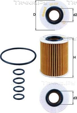 Масляный фильтр Mahle-Knecht для Opel Corsa D 2006-2014. Артикул OX 437D