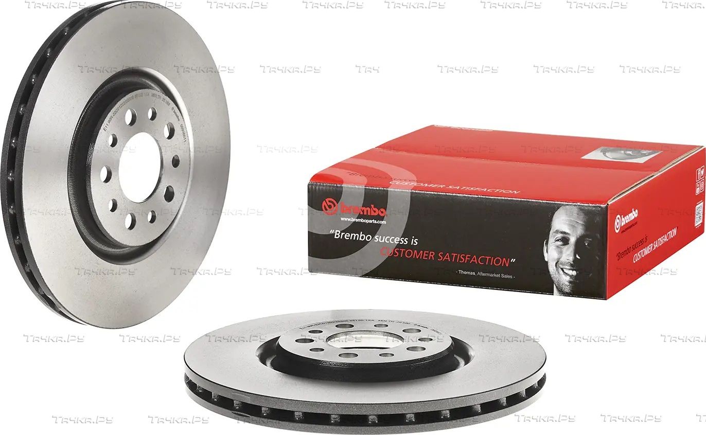 Тормозной диск Brembo PRIME LINE - UV Coated передний для Jeep Cherokee V (KL) 2013-2026. Артикул 09.9365.11