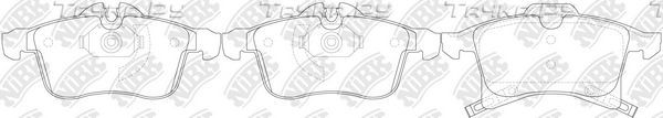 Тормозные колодки NiBK передние для Opel Corsa C 2003-2009. Артикул PN0355