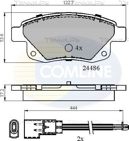 Тормозные колодки Comline Comline задние для Ford Transit Torneo VII 2006-2014. Артикул CBP21554