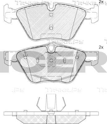 Тормозные колодки Icer передние для BMW Z4 II (E89) 2009-2016. Артикул 181683-203