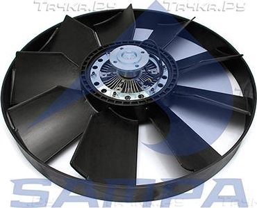 Вентилятор радиатора двигателя Sampa для MAN TGX 2006-2026. Артикул 021.369