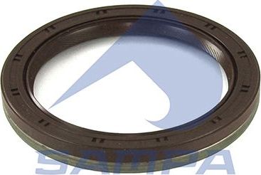 Сальник коленвала Sampa (FPM (Fluor-Kautschuk)). Артикул 050.408