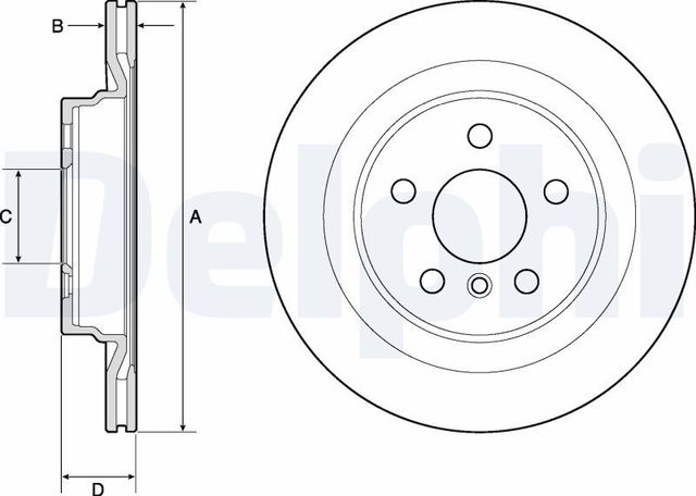 Тормозной диск Delphi задний для BMW 2 F22 2014-2026. Артикул BG4778C