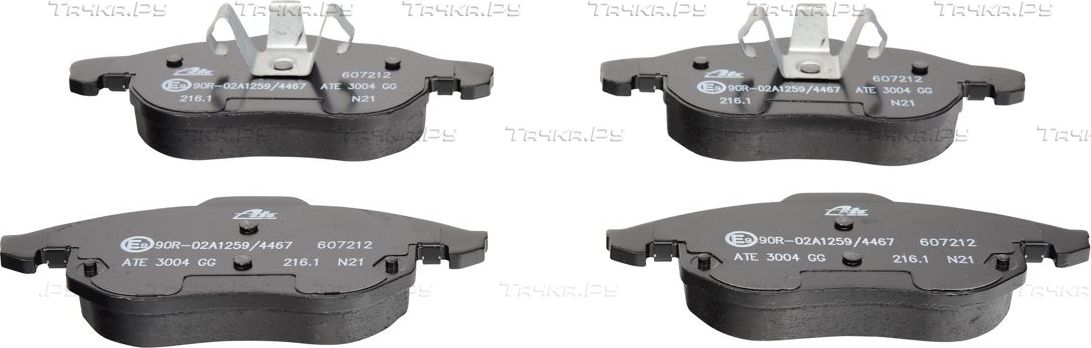 Тормозные колодки ATE передние для Opel Astra H 2005-2010. Артикул 13.0460-7212.2