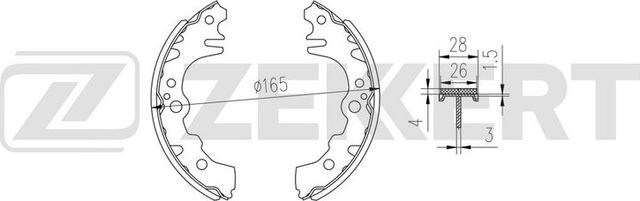Тормозные колодки Zekkert. Артикул BK-4017