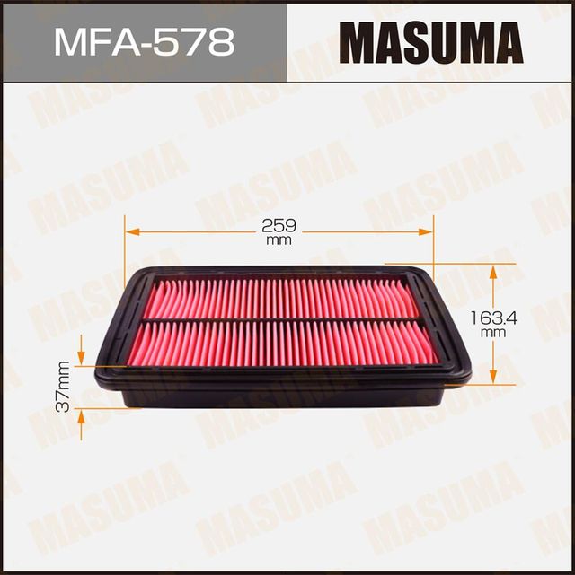 Воздушный фильтр Masuma. Артикул MFA-578