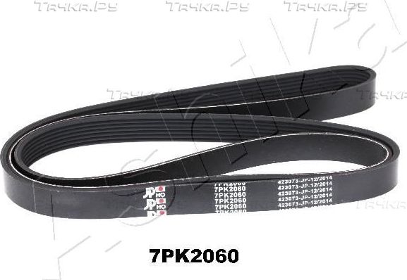 Приводной ремень поликлиновой ASHIKA для Honda Civic VIII 2005-2012. Артикул 112-7PK2060