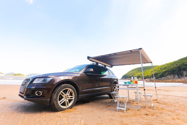 Стенки РИФ к автомобильной маркизе 2х2,5 м (канвас) песочный. Артикул RIF5306-2025C