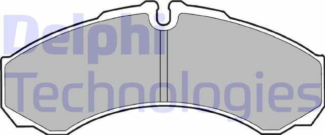 Тормозные колодки Delphi (Low-Metallic). Артикул LP1616