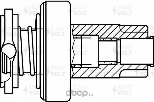 Бендикс стартера StartVOLT для Audi Q7 I (4L) 2006-2010. Артикул VCS 1807