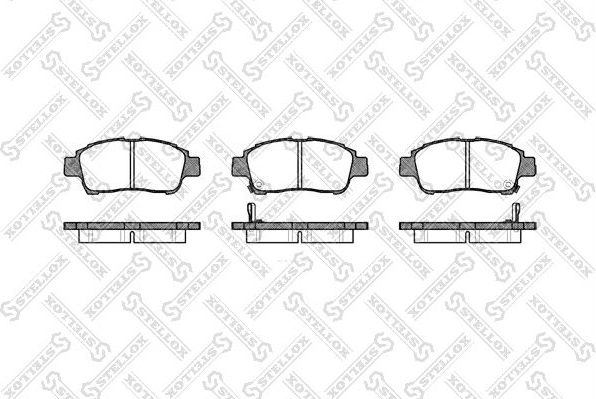 Тормозные колодки Stellox. Артикул 723 002-SX