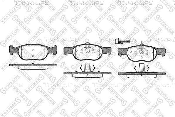 Тормозные колодки Stellox. Артикул 599 011B-SX