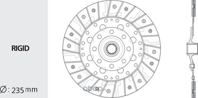 Диск сцепления (Valeo) Valeo. Артикул DW54
