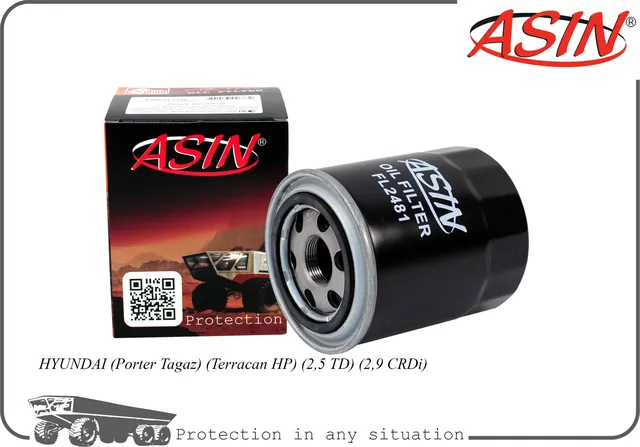 Фильтр масляный 26300-42040/ASIN.FL2481 ASIN Asin. Артикул ASINFL2481