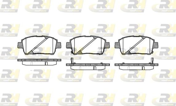 Тормозные колодки RoadHouse передние для Toyota Yaris Verso 1999-2005. Артикул 2740.02