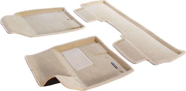 Коврики текстильные Euromat 3D Business для салона Jetour T2 2023-2026 БЕЖЕВЫЕ. Артикул EMC3D-000023T