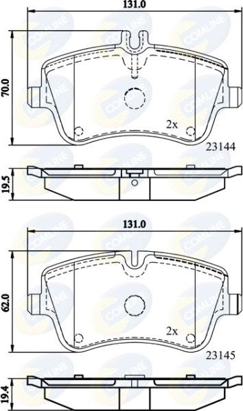 Тормозные колодки Comline Comline передние для Mercedes-Benz CLK-Класс II (C209, A209) 2002-2010. Артикул CBP0854