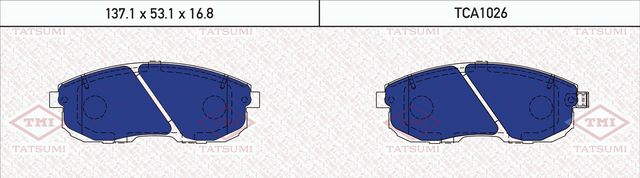 Колодки тормозные NISSAN TEANA III (J33) передние (Tatsumi). Артикул TCA1026