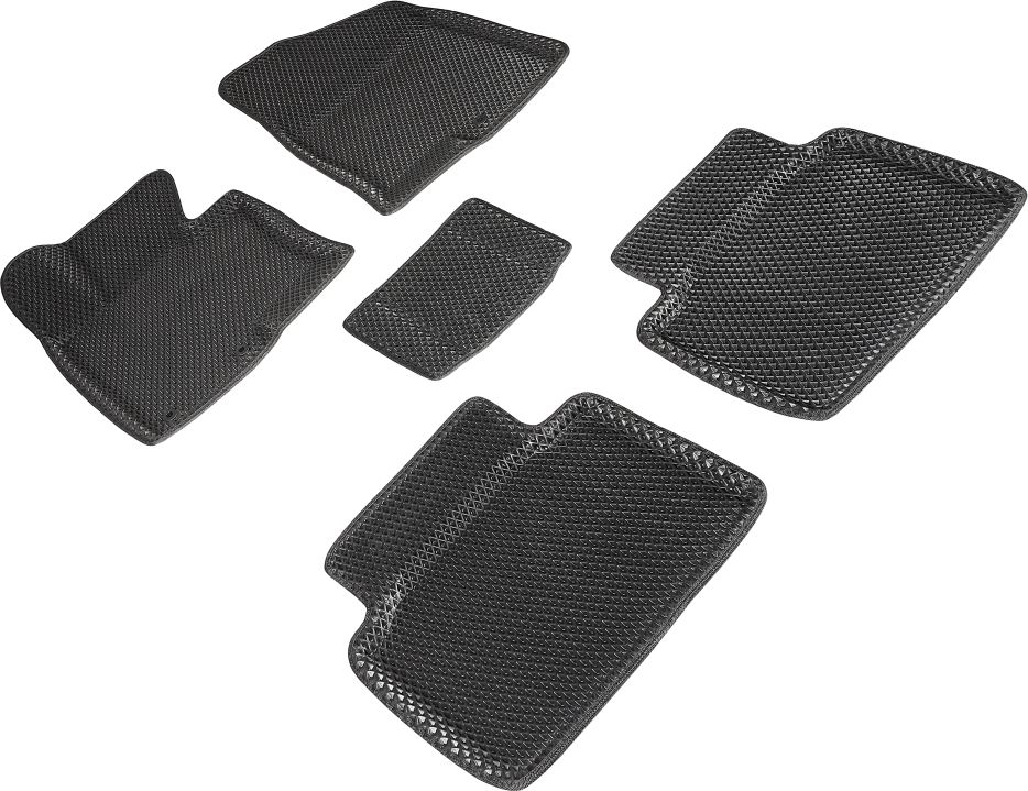 Коврики Seintex 3D EVA ромб для салона Kia Optima III 2010-2013 ЧЕРНЫЕ. Артикул 95482