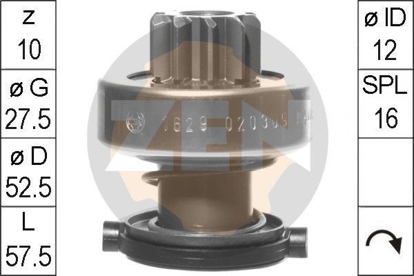 Бендикс стартера Era. Артикул ZN1629