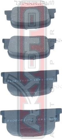 Тормозные колодки Akyoto Packing AKYOTO. Артикул AKD-1431