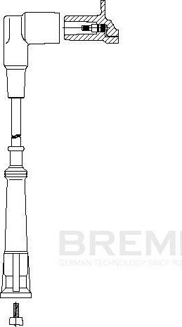 Высоковольтные провода (провода зажигания) Bremi. Артикул 123/45