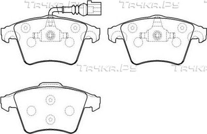 Тормозные колодки HSB передние для Volkswagen Transporter T5 2003-2005. Артикул HP8542