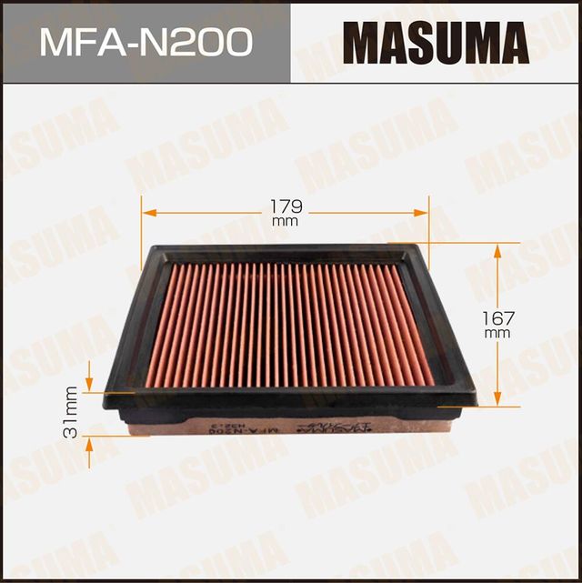 Воздушный фильтр Masuma. Артикул MFA-N200